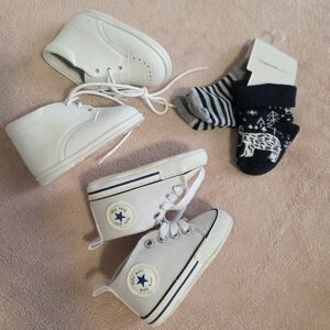 Converse Baby White High-Top Sneakers